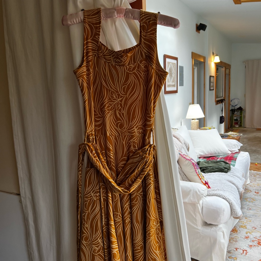 Effies Heart mustard knit dress.  Size small.